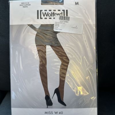 Wolford Miss W 40 Light Support Tights (Brand New) Caramel
