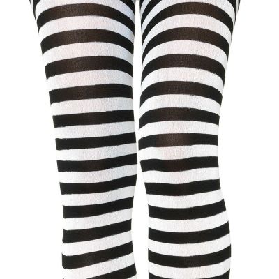 COSTUME PARTY TIME  PLUS SIZE  XL-1X  OPAQUE STRIPE TIGHTS in 4 COLOR NEW