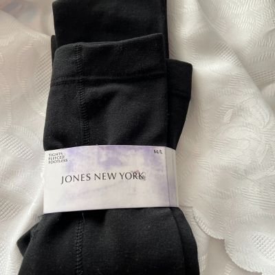 JONES NEW YORK- SIZE MEDIUM/LARGE OPAQUE FLEECED FOOTLESS TIGHTS FOR WOMAN
