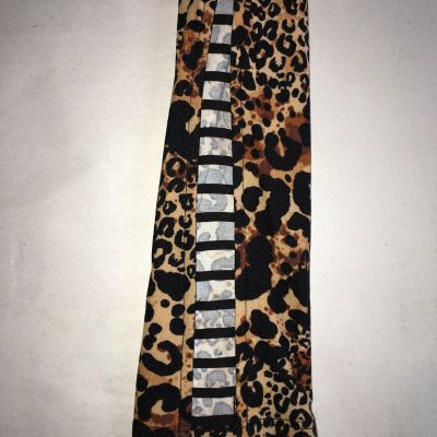 NWT No Boundaries Jr’s Cheetah Print HIGH RISE Side Bar LEGGINGS Small (3-5)