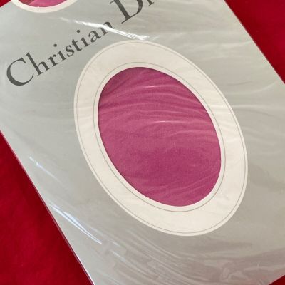 Vintage*CHRISTIAN DIOR Shiny Opaque PANTYHOSE*Raspberry*Size 3*New