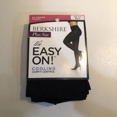 Berkshire Women's Plus Size The Easy On 40 Denier Tights Black Size 1x2