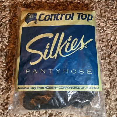Silkies control top pantyhose, color jet black, size: M