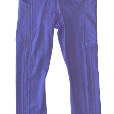 Athleta Small Madeira Purple Ultimate Stash 7/8 Tights Style 987242 Inseam 24