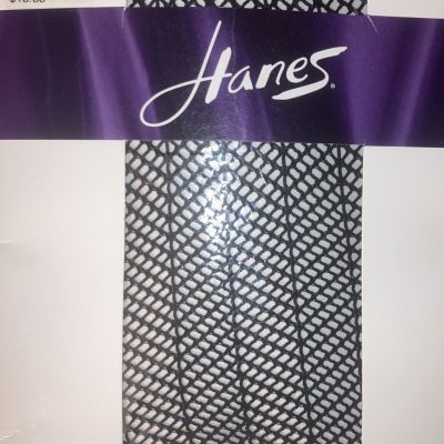 New in Package Hanes Chevron Fishnet Style A353 Size AB Black Made in Italy