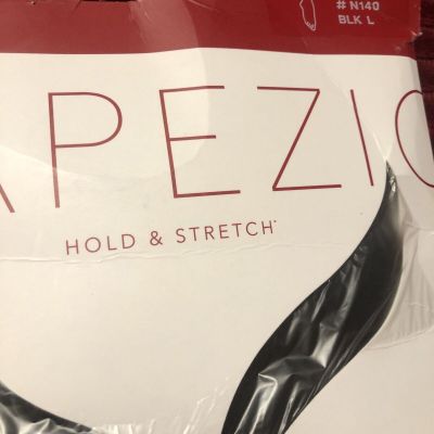 Capezio Black Footless Tights Size Large