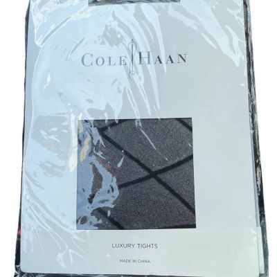 Cole Haan Luxury Tights Women's M/L Black Geometric
