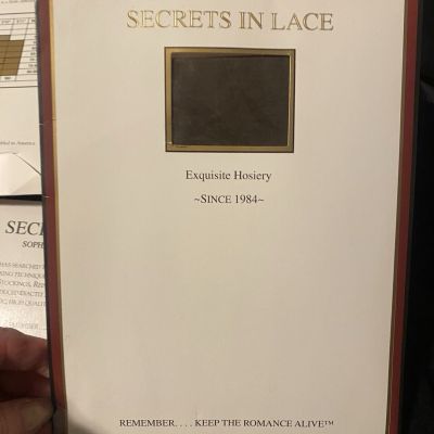 Secrets In Lace #9730 Dana sheer heel and toe stockings, Coffee XL