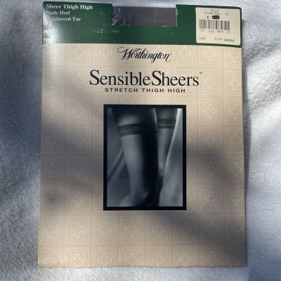 Worthington Sensible Sheers Thigh High Stocking Smoke Grey SHORT