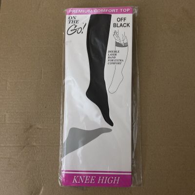 On the Go! Off Black Knee High Ladies (Brand New)