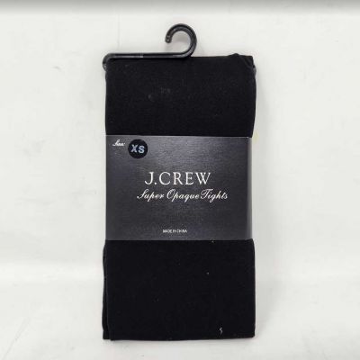 New women's XS J Crew super opaque black tights