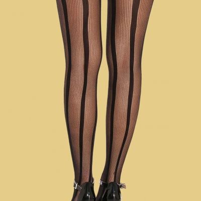 Sexy Hollow cut Out Mesh Net and Lace Pantyhose Black one size Free Shipping
