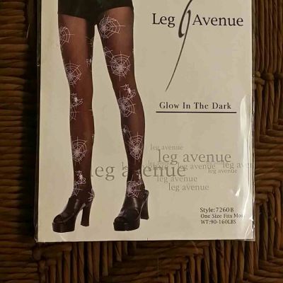 Glow In The Dark Stockings, Spider Web, Formal, Retro, Pin-up, Cosplay, HAVE FUN