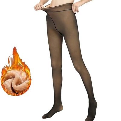 Thick Womens Thermal Fleece Tights Pantyhose Warm Winter Double Lined Stretch US