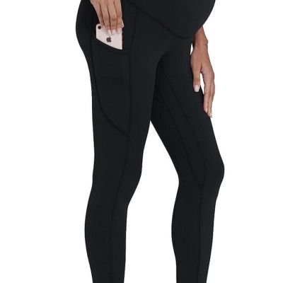 (E) Women's Maternity Workout Leggings Over The Belly small