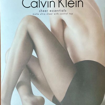 Calvin Klein Sheer Essentials Size C Bare 15 Denier Pantyhose ControlTop