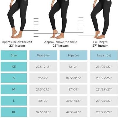 BALEAF Women's Leggings with Pockets Tummy Control Workout High Waisted