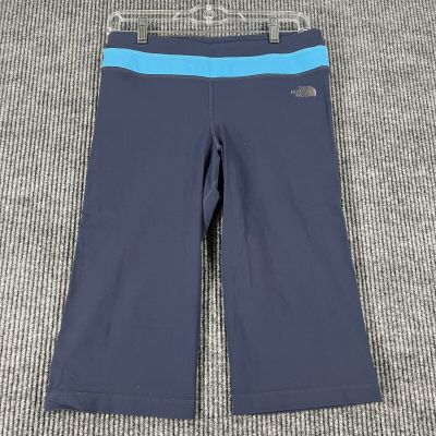 The North Face Womens Size Medium Blue Workout Yoga Pants Capri Soft Material