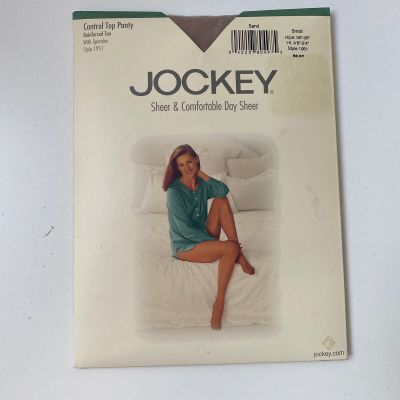 Jockey Pantyhose Control Top SMALL Sheer & Comfort Day Sheer SAND Nylons Vintage