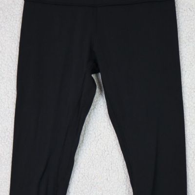 Womens Lululemon Solid Black Yoga Pants Gym Workouts Size 8 H60416