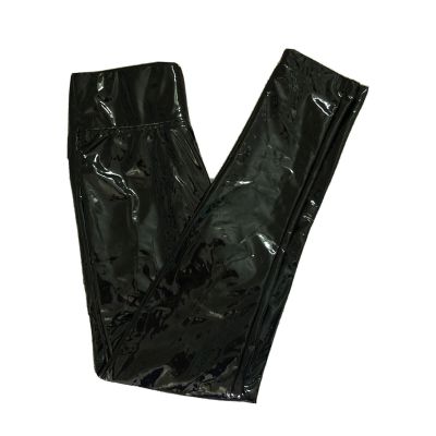 Steve Madden Black Faux Leather Shiny Leggings Pants XS NWT