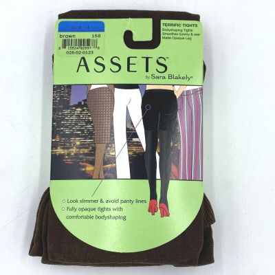 Assets Sara Blakely Terrific Tights Brown 158 size 4 Opaque Bodyshaping ST