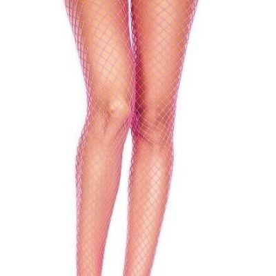 Diamond Net Women's Pantyhose Plus Queen Hot Pink Music Legs Hosiery Fashion New
