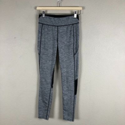 Abercrombie Fitch Leggings Womens Small Gray Black Stretch Exercise Compression