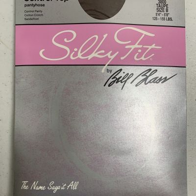 Silky Fit Sheer Control Top Panty Hose Size B Taupe 3800 Brand New