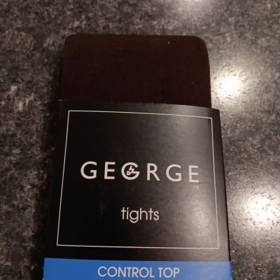 George control top tights Brown  opaque 80 denier size 2