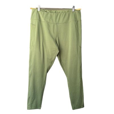 Juicy Couture Womens Army Green Leggings With Dual Side Pockets, Plus Size XXL