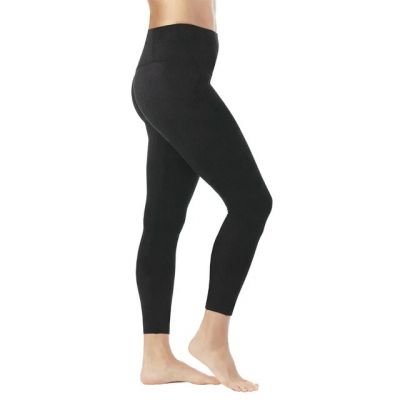 Women's Black Joyspun 7/8 Solid Tight-Legging Footless size M