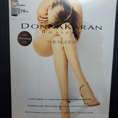 Donna Karan PETITE PLUS Hosiery Nudes Rain Drum Brown Control Top Pantyhose A19