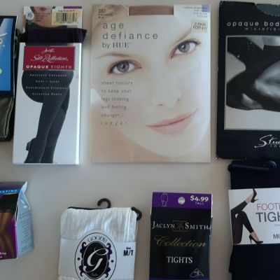 NEW Tights and Hosiery, various sizes and color (Hanes, Hue, MIXIT, Studio10001)