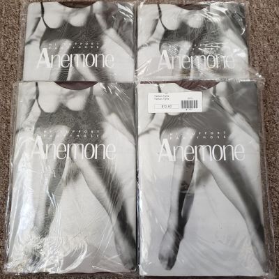 4 Count - Anemone Hi-Support Pantyhose Tights, Brown, 1 size fits all