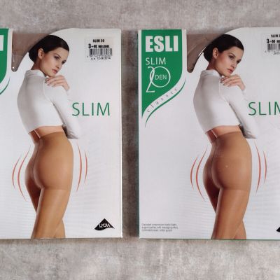 ESLI Slim Classic Pantyhose - Visone - Size: 3/Medium - Sexy! Gorgeous!