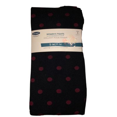 OLD NAVY Women’s NWT Black Red Polka Dot Tights Size S M S/M Control Top  NEW