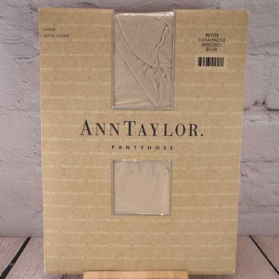 Ann Taylor Size Petite Champagne Sheer Nylon Pantyhose