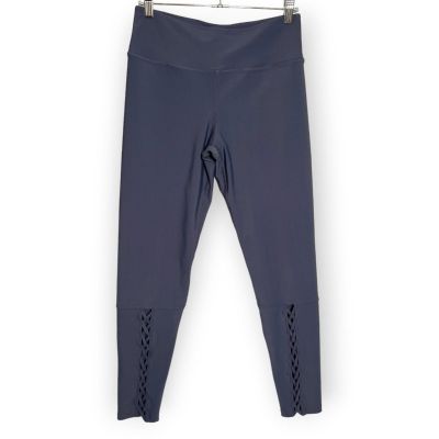 Soul by SoulCycle Lace-Up Legging Womens M Grey Activewear Cycling Workout Pants