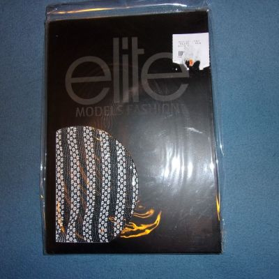 Elite Models Fashion Tights Size M/L New in Package Black MSRP $26.00