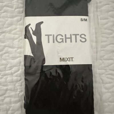 MIXIT Tights Diamond Flame Textured Design Size Small/Medium, Color Black NWT