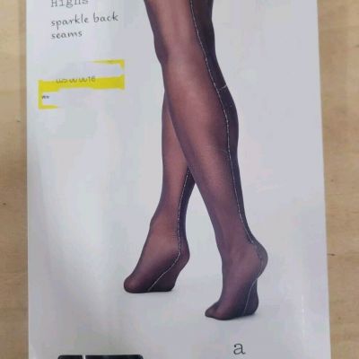 A New Day Sparkle Backseam Stockings Size S/M