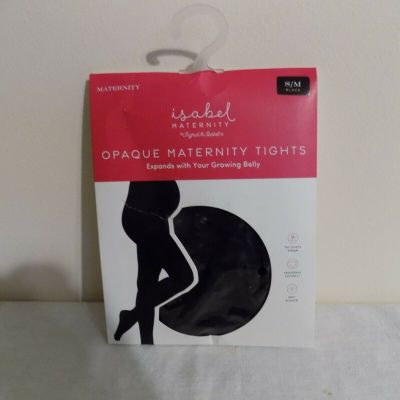 Isabel Maternity Black Opaque Maternity Tights Black Size S/M