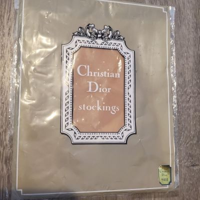 Vintage Christian Dior Stockings in Nude Size 22 - Christella