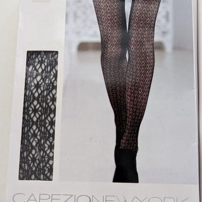 Capezio New York Patterned Nets Fishnet Tights Black Size A
