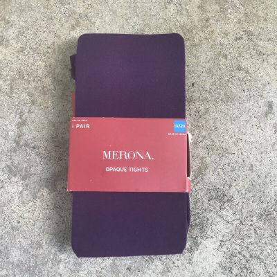 NWT Merona Opaque Tights Size 1X/2X Phantom Grape Purple 5’5”-5’11” 190-245 lbs