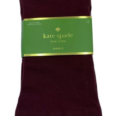 Kate Spade New York solid dark red  tights woman’s size S/M