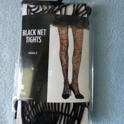 Adult Black Net Tights Halloween Adult One Size