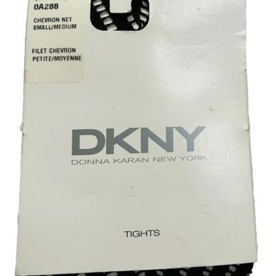 DKNY Vintage  Chevron Net Brown Tights New Old Stock Small/Medium AO288