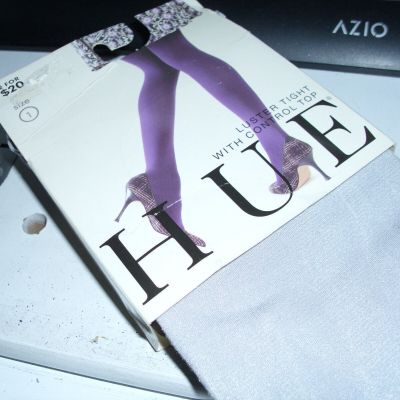 HUE Womens Luster Tights Control Top Size 1 color chrome